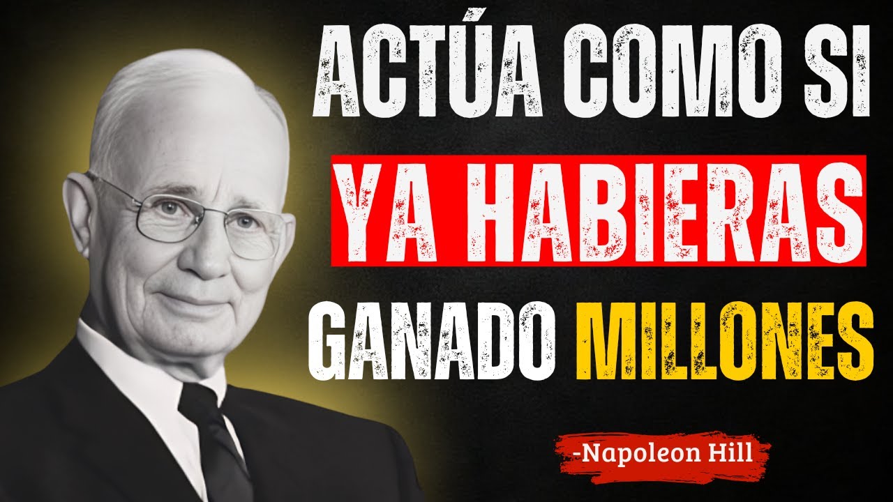 ACTÚA COMO SI YA HABIERAS GANADO MILLONES | Napoleon Hill