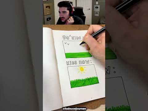 90 Kids Drawings Vs Kids Now! 🤯