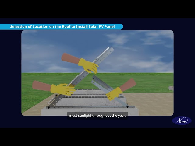 Install a solar panel on roof