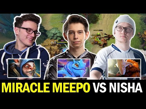 MIRACLE vs NISHA MATUMBAMAN — Safelane Meepo vs Incredible Puck Plays Dota2