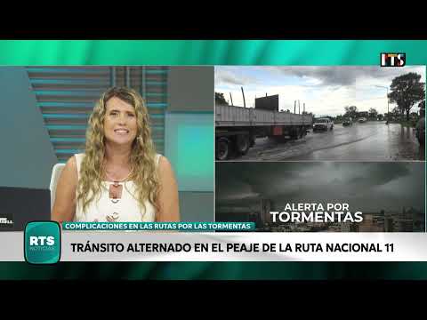 TORMENTAS Y ANEGAMIENTOS EN LA RN11 | COMPLICACIONES ENTRE LLAMBI CAMPBELL Y NELSON