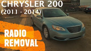 Chrysler 200 Radio Removal Replacement 2011-2014
