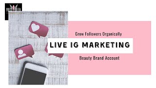 [LIVE] growing my press on nails business IG - social media marketing for small biz beauty brand