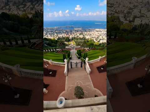 Magnificent Baháʼí Garden Haifa 🇮🇱 Israel🌟❤️🇮🇱 #israel #travel #jerusalem #holyland #beach