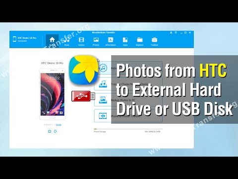 How to Export Photos from HTC Phone to External Hard Drive or USB Disk