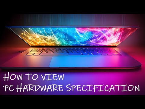 How to view PC Laptop hardware specification SO EASY!