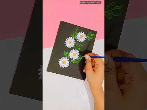 flower painting 🎨🖌️🌸🌼🏵️#shorts #satisfying #painting #art #youtube @wafiyaartcrafts9819