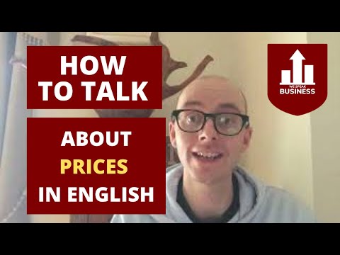 HOW TO TALK ABOUT PRICES IN ENGLISH