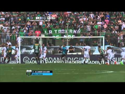 Gol de Gagliardi. Nueva Chicago 1 - Quilmes 0. Fecha 30. Primera División 2015. FPT