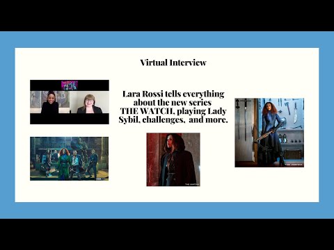 Thumbnail of the video: THE WATCH - Lara Rossi on playing Lady Sybil, challenges and more on BBC America's new series