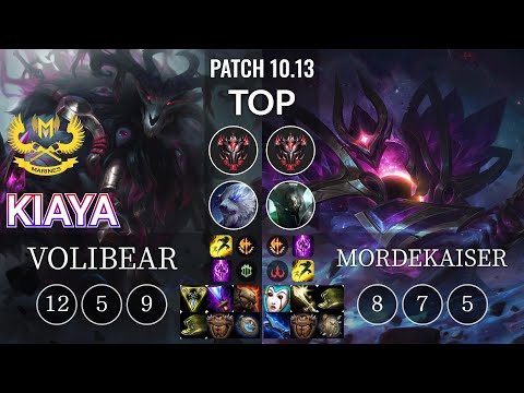 GAM Kiaya Volibear vs Mordekaiser Top - KR Patch 10.13