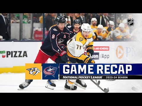 Nashville Predators vs Columbus Blue Jackets | March 09, 2024 | Game Highlights | NHL Regular Season