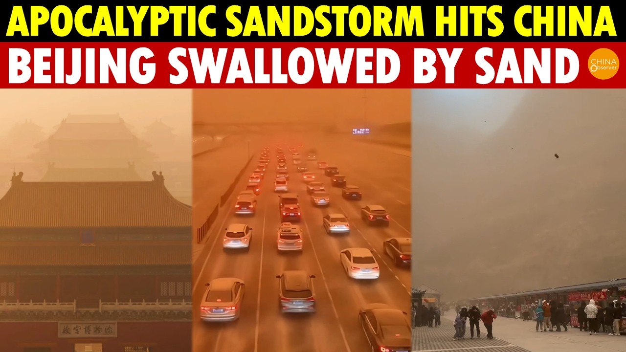 Massive Sandstorm Sweeps Half of China! Beijing Sky Turns Yellow, Sun Shines Blue—Apocalyptic Vibes