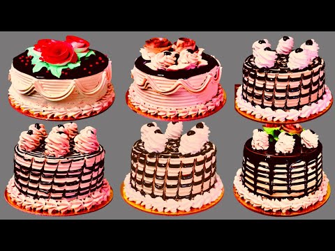 5 Amazing Cake Making Simple Design At home Only Five Minutes 🙌