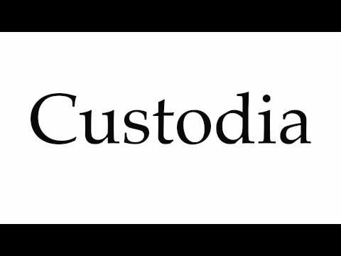 How to Pronounce Custodia