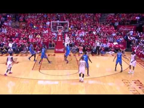 [HD] Parsons to Asik || NBA playoffs Rockets vs Thunder - Round 1 Game 4 - 2013.04.29
