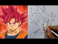 How To Draw Goku Goku Face Easy Drawing