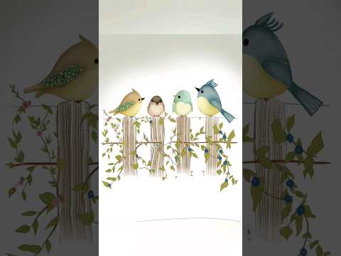 Bird illustration #relaxing #nature #digitalart #procreate #illustration #ipaddrawing #artist