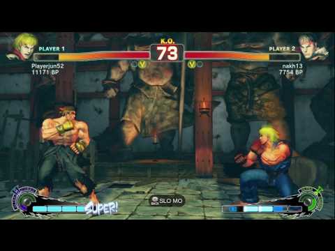 Playerjun52 [Ken] vs nakh13 [Ryu] SSF4 Japanese Online Ranked Matches - TRUE HIGH-DEF