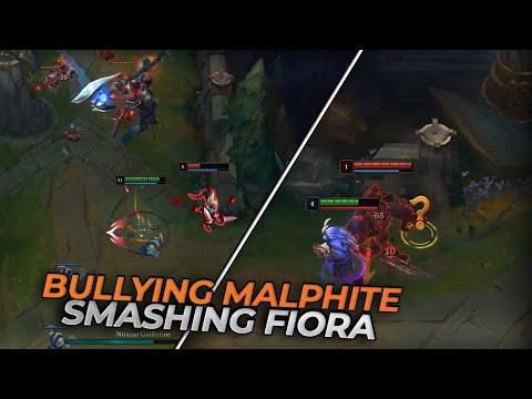 RANGERZX - BULLYING MALPHITE OUT OF LANE & SMASHING FIORA OUT OF GAME!!