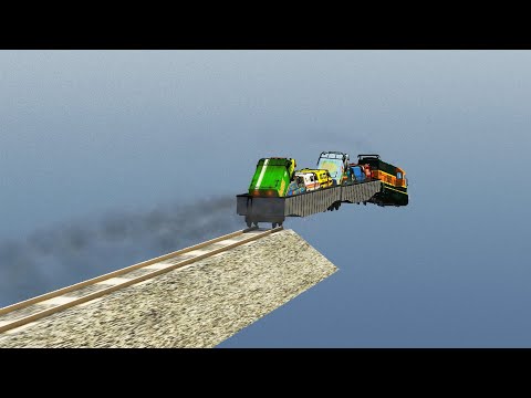 BeamNG Drive - Train Accidents #21