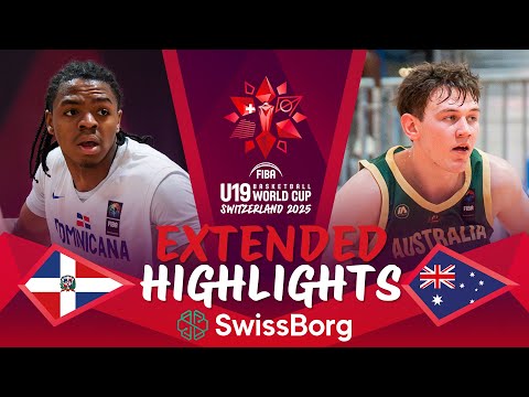 Dominican Republic 🇩🇴 vs Australia 🇦🇺 | Extended Highlights | FIBA U19 Basketball World Cup 2025