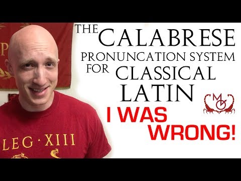 Calabrese System Pronunciation of Latin / Systema "Calabrese" Pronuntiationis