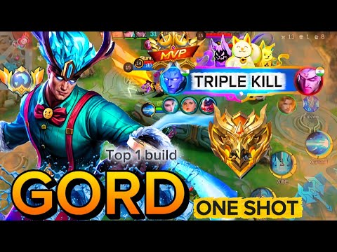 GORD ONE SHOT BUILD! 💥 MELTING EVERYONE!! Mobile legend bang bang!! Mlbb