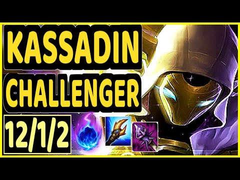DAWIDSONEK (KASSADIN) vs ZED - 12/1/2 KDA MID CHALLENGER GAMEPLAY - EUW