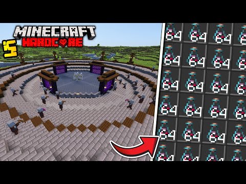 I Built the FASTEST BAD OMEN XP FARM in Hardcore Minecraft - (#5)