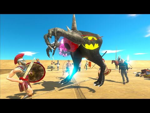ESCAPE FROM MONSTER - DEATH TOUCH ALIEN BATMAN 🦇 | Animal Revolt Battle Simulator