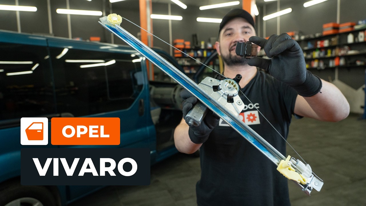 Como mudar elevador de vidros da parte dianteira em Opel Vivaro A van - guia de substituição