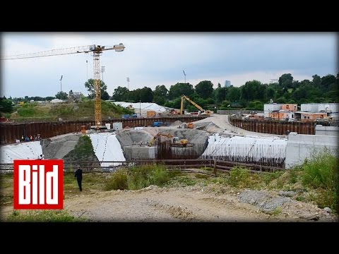 Autobahn-Baustelle: „Bergfest“ beim A66/A661-Lückenschluss