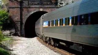 preview picture of video 'MARC Excursion Train Exits Point of Rocks Tunnel'