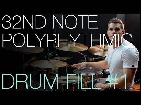 32nd Note Polyrhythmic Fill #1 by Troy Wright - Drum Lesson