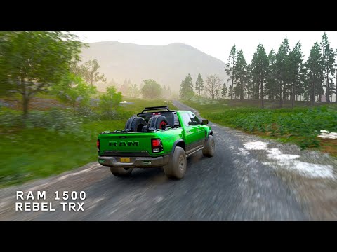 Epic Off-Road Journey: RAM 1500 Rebel TRX Dominates Forests in Forza Horizon 4