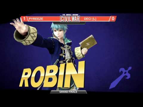Middle Ground: Civil War Grand finals Deci (Robin) vs Pyreeze (Samus)