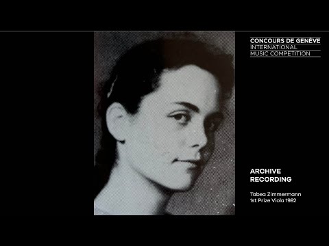 Tabea Zimmermann - Enescu Concert Piece for Viola & Piano, Concours de Genève 1982