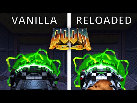 Doom 64 vs Doom 64 Reloaded - Weapon Comparison/Showcase
