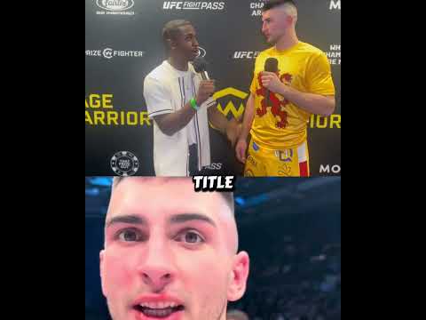 Cage Warriors Glasgow Post Fight Interview Norbert Pietrzak 🏴󠁧󠁢󠁳󠁣󠁴󠁿 #mma #CW205 #cagewarriors