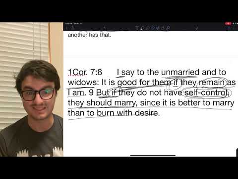 Pastor Cole shares briefly from 1 Corinthians 7:8-9 concerning singleness