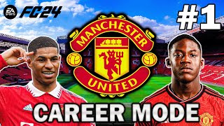 FC 24 Manchester United Career Mode Ep. 1 - THE BEGINNING