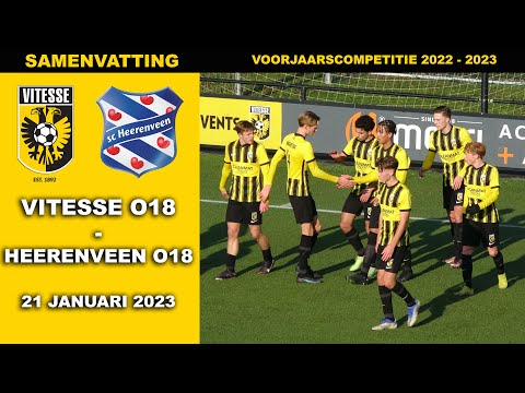 Hoogtepunten Vitesse O18 - Heerenveen O18 zaterdag 21 januari 2023