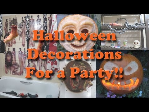 Halloween decorations for a party