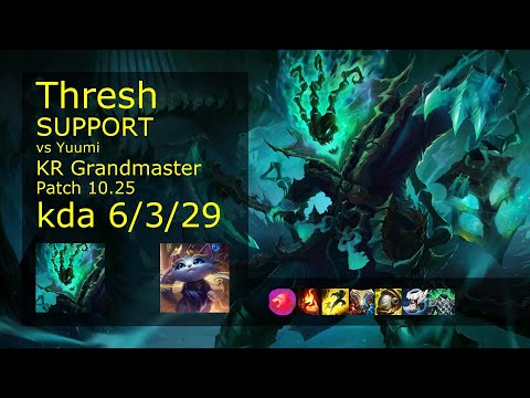 Thresh Support & Kai'Sa vs Yuumi & Lucian - KR Grandmaster 6/3/29 Patch 10.25 // [롤] 쓰레쉬 vs 유미 서폿