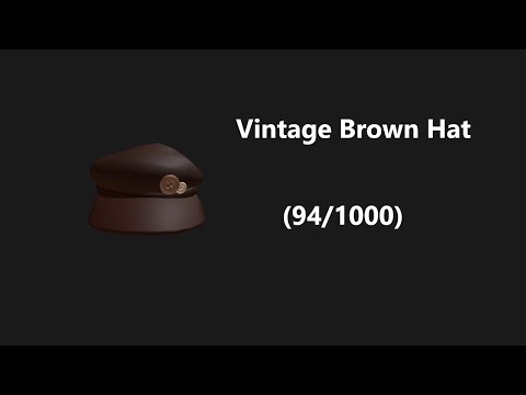 Vintage Brown Hat - (94/1000)