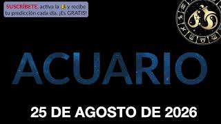 Daily Horoscope - Aquarius - August 25, 2026
