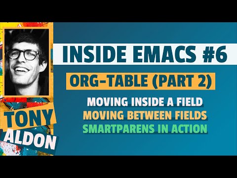 Move through an org table | org-table | Inside Emacs #6 (part 2)