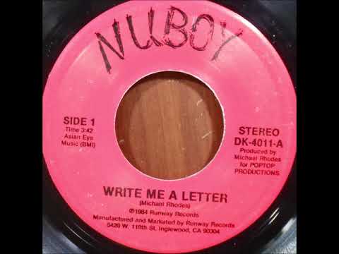 NUBOY - WRITE ME A LETTER / COOL OPERATOR