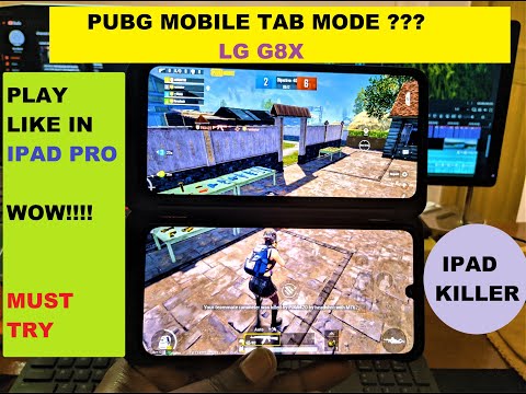 LG G8X PUBG MOBILE WIDE MODE | TAB MODE | IPAD KILLER  LG G8X DUAL SCREEN GAMING